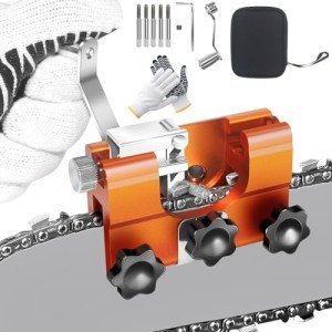 Portable Chainsaw Sharpener with 5 Sharpening Stones