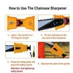 Portable Chainsaw Sharpener for 14-20 Inch Bars
