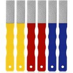 6-Piece Color Coded Diamond Sharpening Stone Set