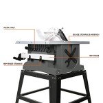 Prostormer 10-Inch 15A Table Saw with Stand