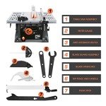 Prostormer 10-Inch 15A Table Saw with Stand
