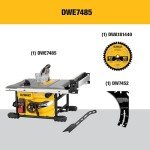 DEWALT Compact 8-1/4 Inch Job Site Table Saw