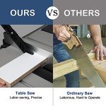 TUFFIOM 10-Inch Portable Table Saw with Dust Port