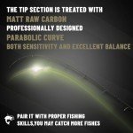 8ft Graphite Bass Fishing Rod - 2 Piece