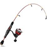 PLUSINNO Ultralight Ice Fishing Rod and Reel Combo