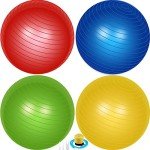 Anti-Slip Yoga & Fitness Ball Set, 65 cm
