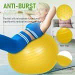 Anti-Slip Yoga & Fitness Ball Set, 65 cm