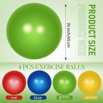 Anti-Slip Yoga & Fitness Ball Set, 65 cm