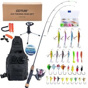 Goture Ice Fishing Rod and Reel Combo Kit