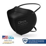 AccuMed N95 Black Respirator Face Mask - 10 Pack