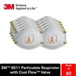 3M 8511 N95 Respirators - Pack of 80