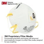 3M 8210V Respirator with Cool Flow Valve, 80 Pack