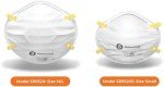 Shawmut Protex™ N95 Respirators - Small Size, 12 Pack