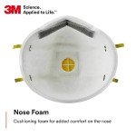 3M 8210V Respirator with Cool Flow Valve, 80 Pack
