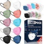 Colorful KN95 Face Masks for Adults, 50 Pack