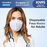 100 Pack of Comfortable KN95 Face Masks for Adults