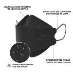 LEVENIS Black KN95 Face Masks - 50 Pack