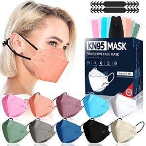 50 Pack KN95 Face Masks for Adults - Breathable & Comfortable