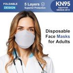 50 Pack KN95 Face Masks for Adults - Breathable & Comfortable
