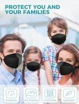 TOPMAX KN95 Black Face Masks - 50 Pack
