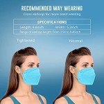 25 Pack WWDOLL KN95 Breathable Face Masks, Blue