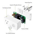 BN-LINK Smart WiFi Plug Outlet with Timer (2-Pack)