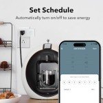 BN-LINK Smart WiFi Plug Outlet with Timer (2-Pack)