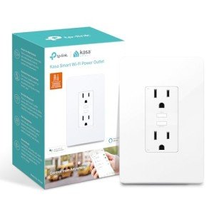 Kasa Smart Wi-Fi In-Wall Outlet with Alexa & Google