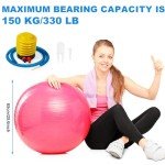 Jexine 6-Piece Yoga Ball Set with Pump