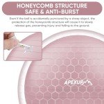 APEXUP Pink Exercise Ball, Size M (55cm)