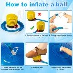 Jexine 6-Piece Yoga Ball Set with Pump