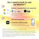 Linkind Matter Smart Plug - 4 Pack, Voice Controlled