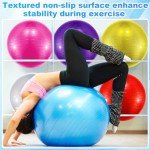 Jexine 6-Piece Yoga Ball Set with Pump