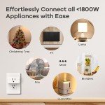 Linkind Matter Smart Plug - 4 Pack, Voice Controlled