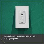 Leviton Decora Smart Wi-Fi Outlet, 15A, White