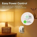 Linkind Matter Smart Plug - 4 Pack, Voice Controlled
