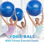 Jexine 6-Piece Yoga Ball Set with Pump