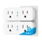 Smart Plug Outlet Extender with Remote Control (2 Pack)
