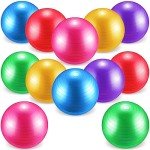 12-Pack Large Yoga Balls for Fitness & Stretching
