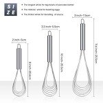 3-Piece Stainless Steel Flat Whisk Set