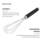 KitchenAid 11.5-Inch Black Flat Whisk