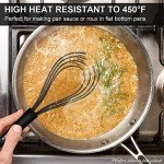 Walfos 11-Inch Silicone Flat Whisk for Cooking