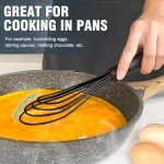 Silicone Flat Whisk for Mixing Gravy and Eggs