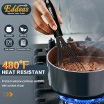 Silicone Flat Whisk for Mixing Gravy and Eggs
