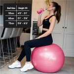 Femeo 65cm Pink Yoga Ball