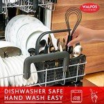 Walfos 11-Inch Silicone Flat Whisk for Cooking