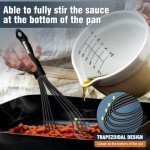Silicone Flat Whisk for Mixing Gravy and Eggs