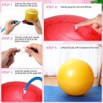 12-Pack Large Yoga Balls for Fitness & Stretching