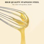 NileHome Stainless Steel 3-Piece Whisk Set