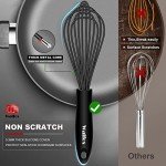 Walfos Heat-Resistant Silicone and Stainless Steel Whisk Set